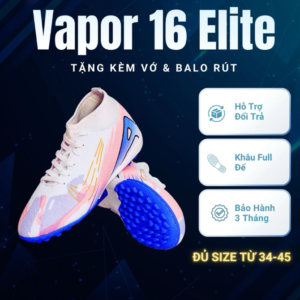 [Tặng Tất và Balo Rút] Giày Đá Bóng VaPo 16 Elite Phiên Bản Màu MDS, Khâu Đế Miễn Phí, Bảo Hành 3 Tháng